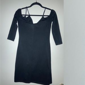 Fashion Nova fitted black mini dress